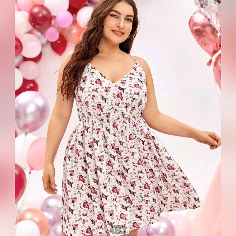 Shein Curve 3XL floral dress